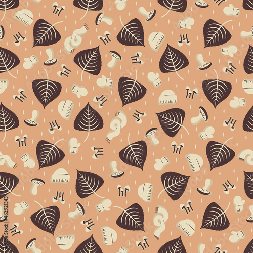 Poplar leaves - repeat pattern