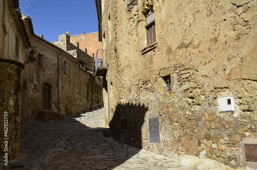 Peratallada, España. Localidad medieval de la provincia de Girona. photo