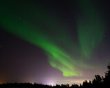 Northern lights or aurora borealis photo outdoors