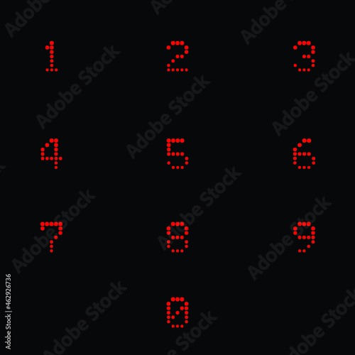 Numbers vector template.eps 10