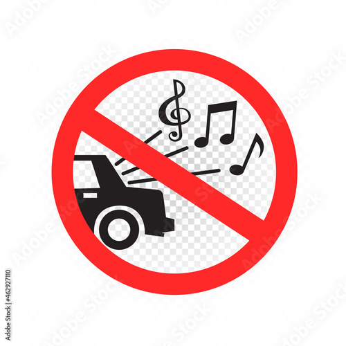 sign loud music in the car is prohibited