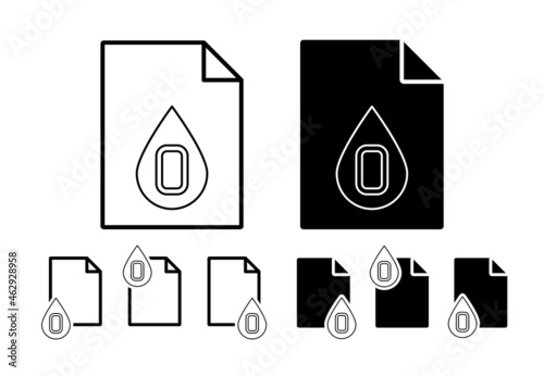 Blood, type, blood donation vector icon in file set illustration for ui and ux, website or mobile application