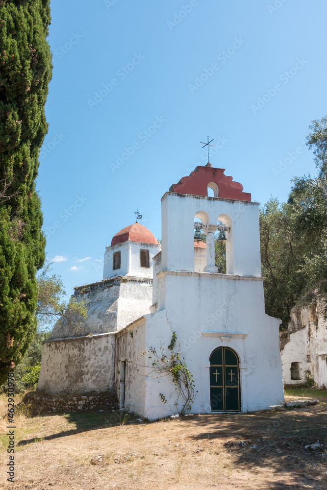 The church of Estavromenos in Nymfes village, Corfu, Greece