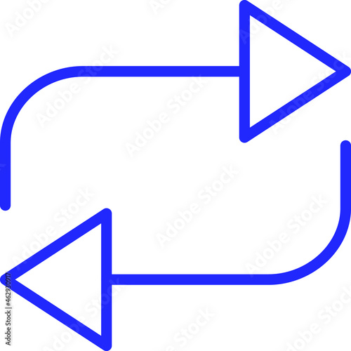Принти на полотні Repeat Isolated Vector icon which can easily modify or edit