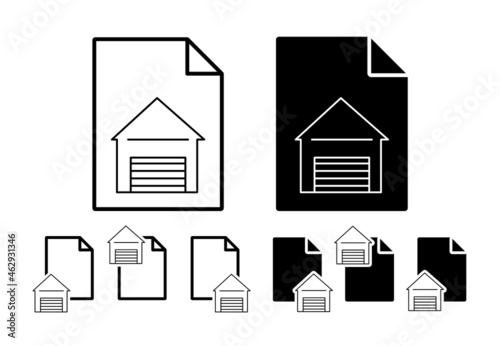 Lighthouse vector icon in file set illustration for ui and ux, website or mobile application