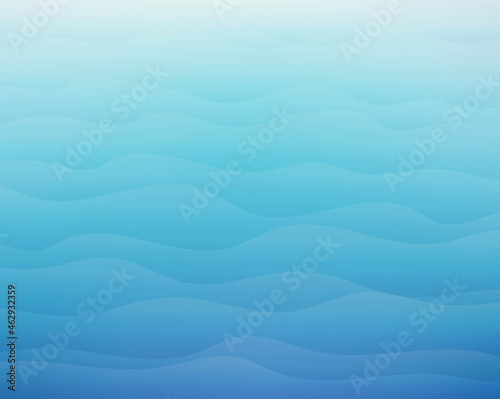 Blue Marine Backgrond With Line And Blur With Gradient Background, Vector Illustration