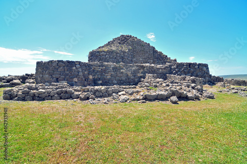 Su Nuraxi  - a nuragic archaeological site in Barumini, Sardinia, Italy. photo
