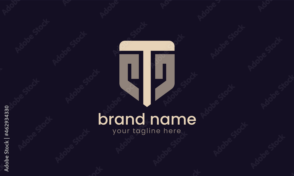 t letter logo