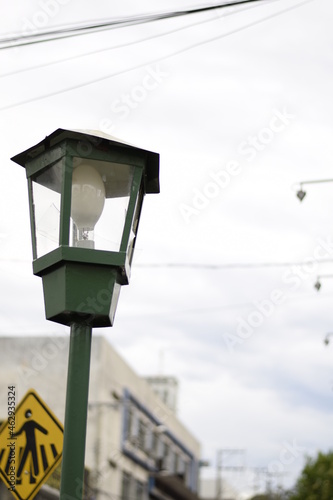 street lamp on the street