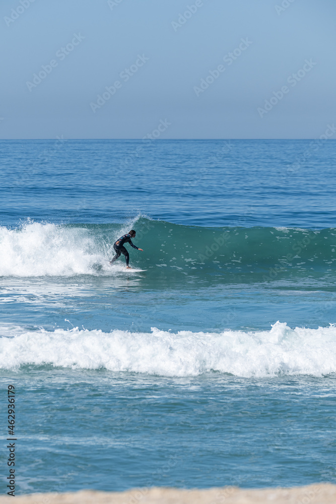 Soul surfer girl riding a wave