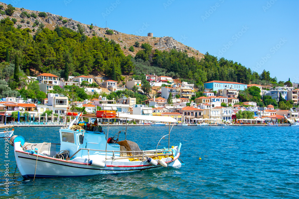 Picturesque village of Lagada, Chios island, Greece.