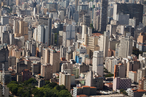 SAO PAULO BRAZIL CITY AERIAL VIEW. High quality photo