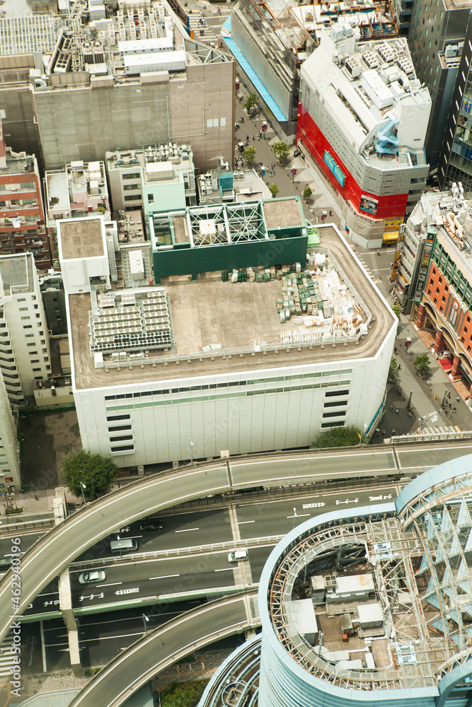 Obraz premium Tokyo Aerial View at daytime. High quality photo