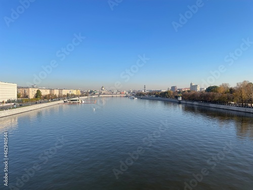 Moscow river in autumn