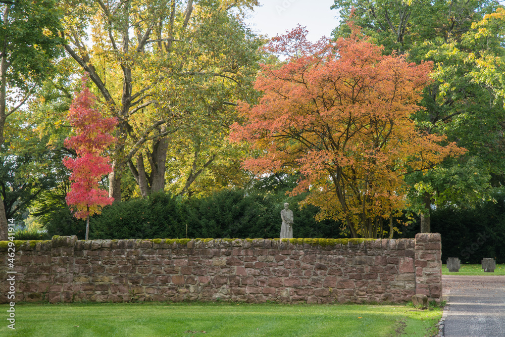 Naklejka premium herbstliche friedhofsstimmung