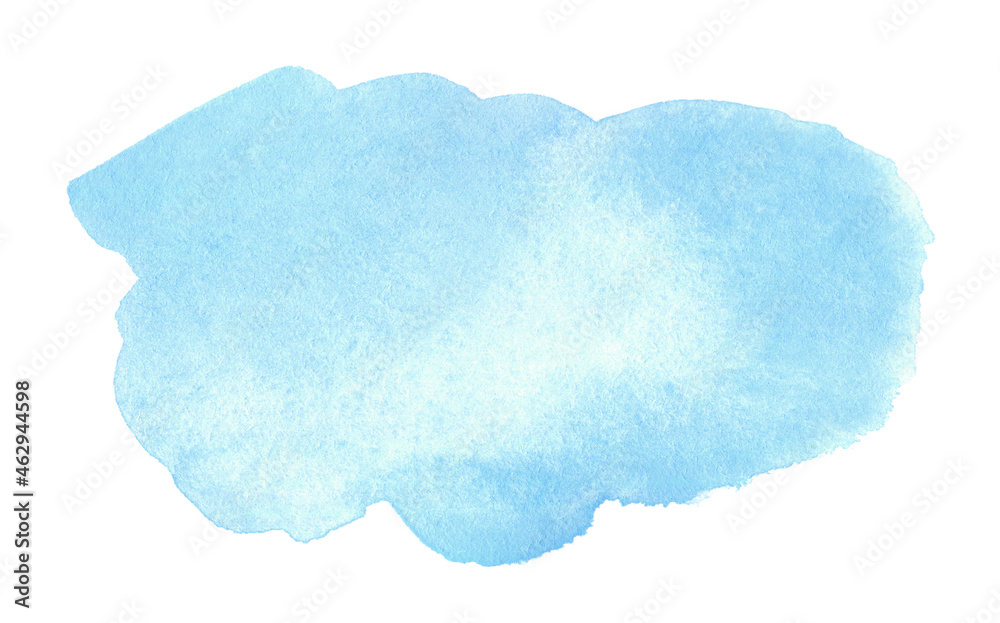 Abstract blue watercolor shape as a background isolated on white. Watercolor clip art for your design Abstract blue watercolor shape as a background isolated on white. Watercolor clip art for your design