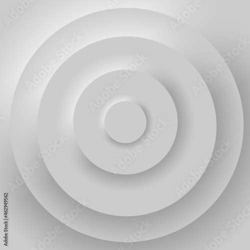 Geometric buttons in neumorphism style. Graphic elements in skeuomorph design. 3d Vector