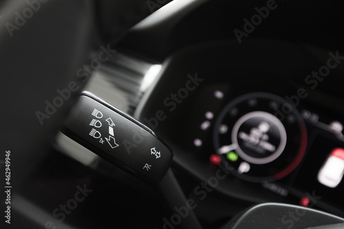 headlight adjustment knob in the car - Image