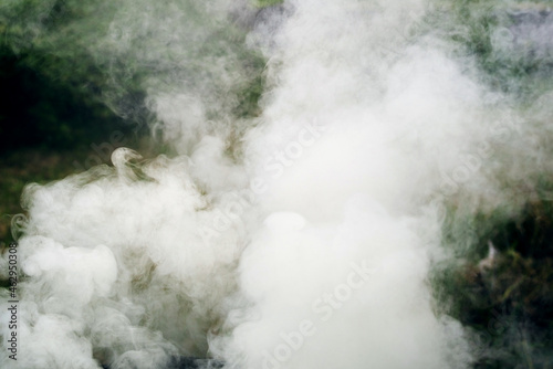 Texture of smoke from fire close up