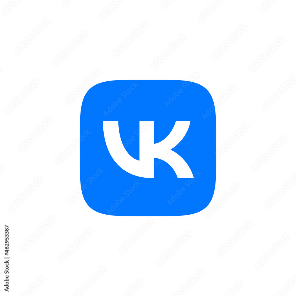 VK logo. Isolated vkontakte icon. Raster social network icon for printing and web. VK logo. Isolated vkontakte icon. Raster social network icon for printing and web.