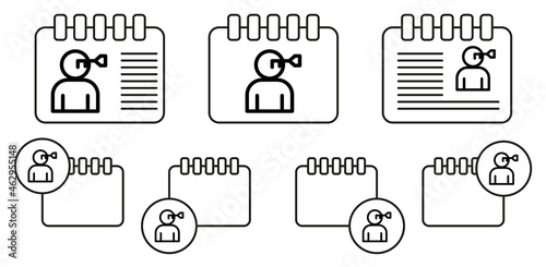 Human brain key vector icon in calender set illustration for ui and ux, website or mobile application