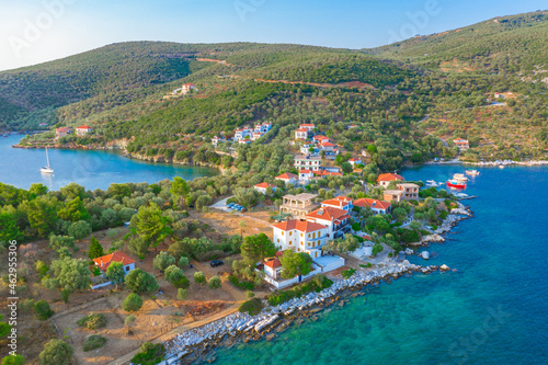 Agia Kiriaki is a traditional fishing village and harbor of Trikeri, Magnesia, Pelion, Greece.