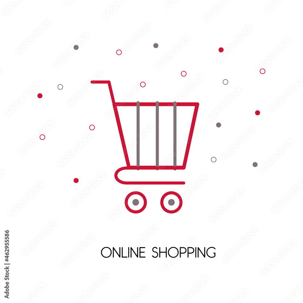 Online shopping concept. Online delivery