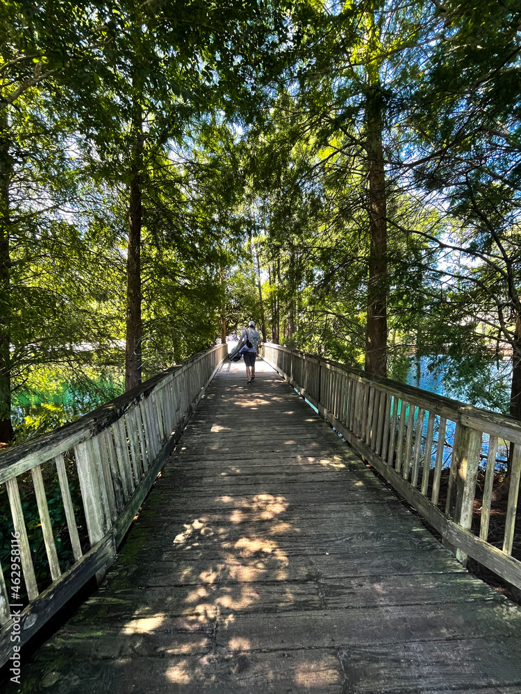 Golf Bridge over water