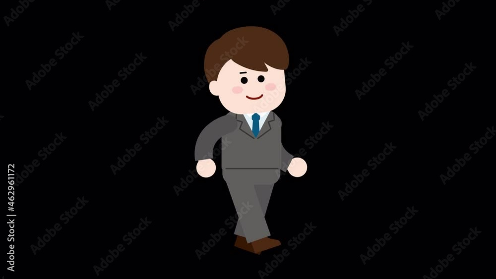 Man wearing a suit walking on 4K transparent background with an alpha channel. Man wearing a suit walking on 4K transparent background with an alpha channel.