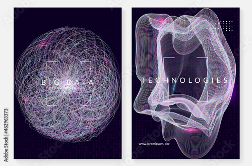 Digital technology abstract background. Artificial intelligence,