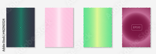 Minimalist trendy cover with line geometric elements and shapes.