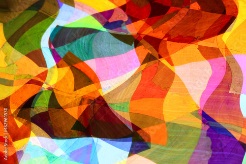 ステンドグラス風の模様