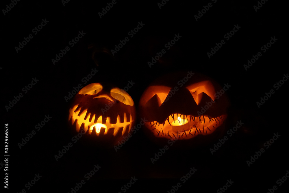 Fototapeta premium Halloween Jack-O-Lanterns