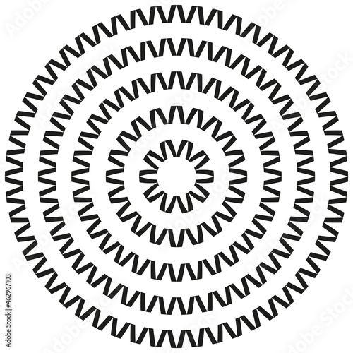 African or Mexican Aztec round circular border frame in a range of sizes.