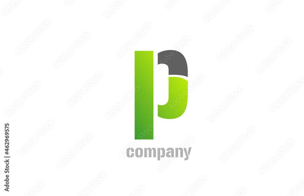 blue green white logo p alphabet letter design icon for company blue green white logo p alphabet letter design icon for company