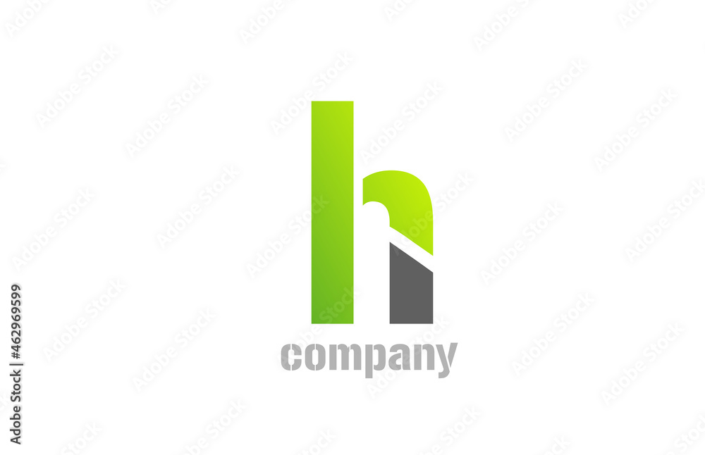 blue green white logo h alphabet letter design icon for company blue green white logo h alphabet letter design icon for company