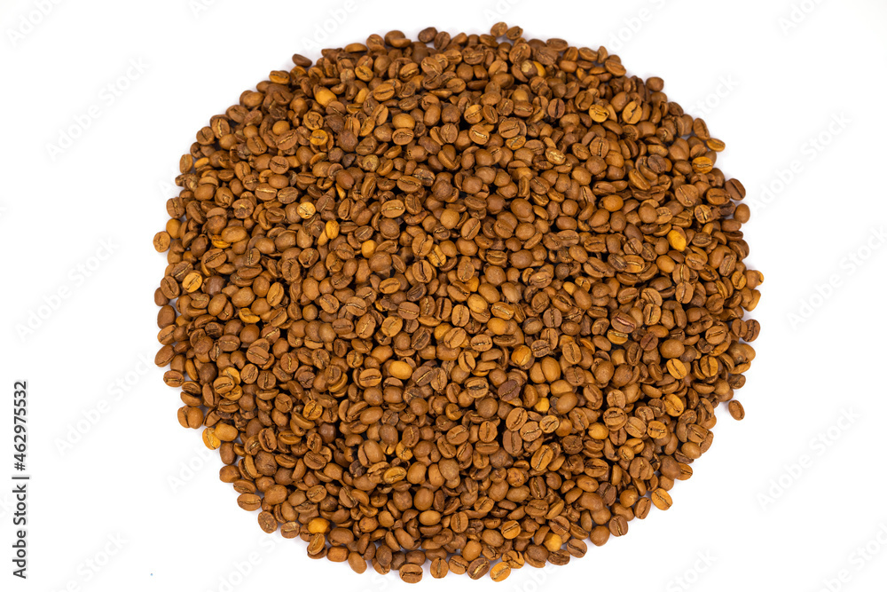 roasted coffee beans isolated in white background roasted coffee beans isolated in white background