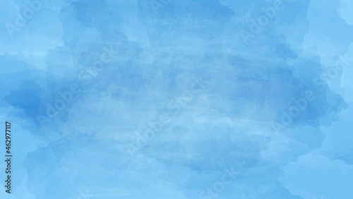 Minimal Abstract Blue White Watercolor Paint Texture Background
