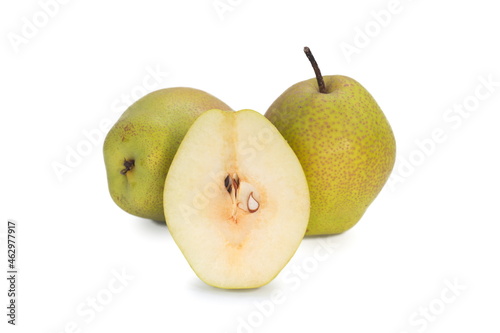 fruit of pear isolated on white background.
