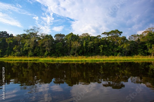 Lago en la selva tambopata perú