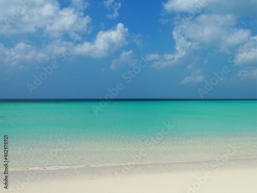Beautiful Maehama beach in miyako island, Okinawa, Japan © Twill