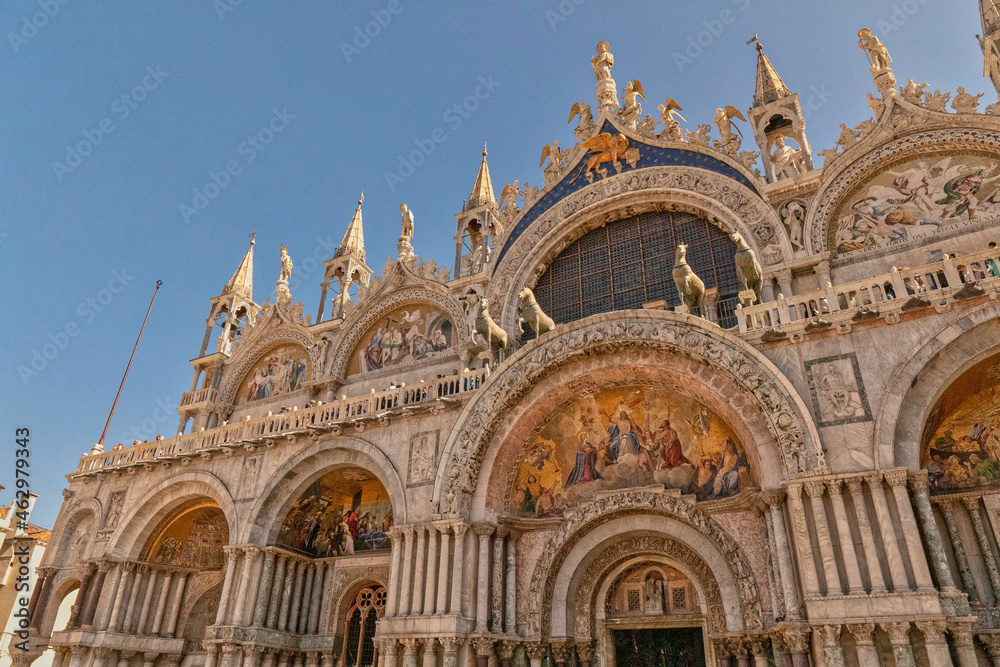 ヴェネチアの伝統的な建物の風景