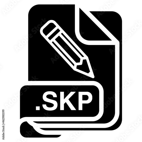 skp file glyph icon photo