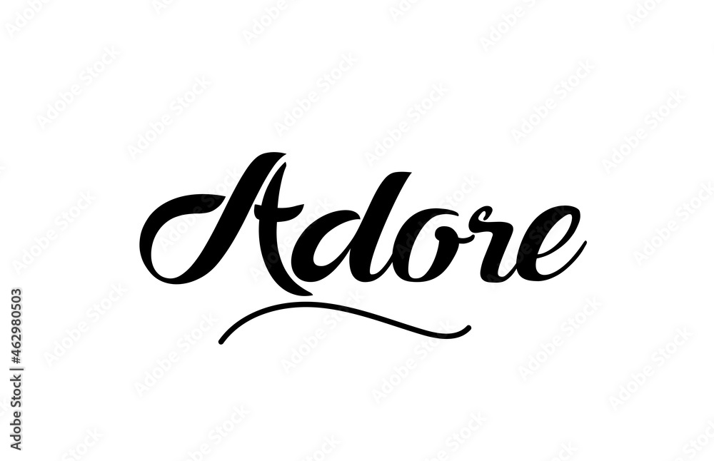 Adore hand written text word for design. Can be used for a logo Stock  Vector | Adobe Stock