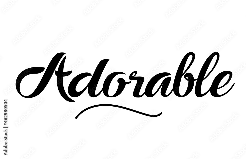 Adorable hand written text word for design. Can be used for a logo Adorable hand written text word for design. Can be used for a logo