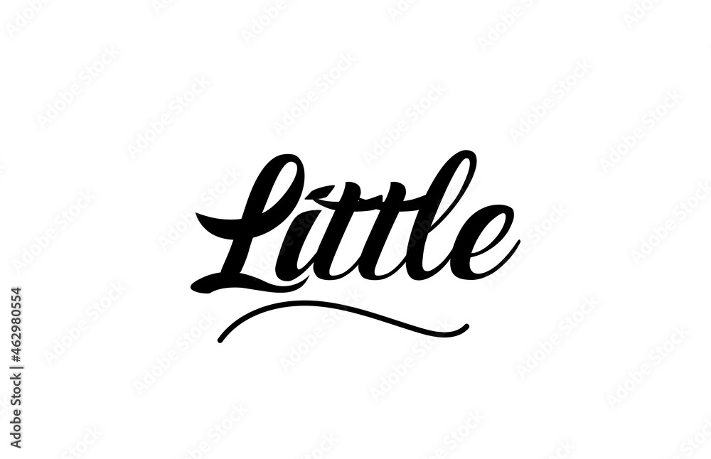 Little hand written text word for design. Can be used for a logo Little hand written text word for design. Can be used for a logo