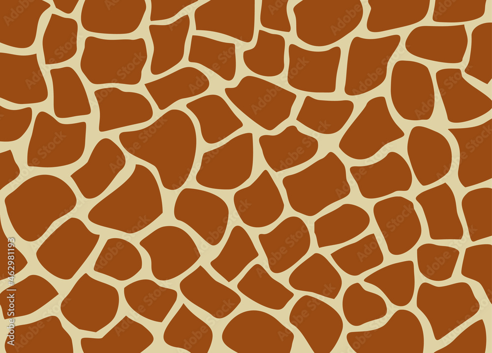 Naklejka premium Vector of giraffe motive as backdrop