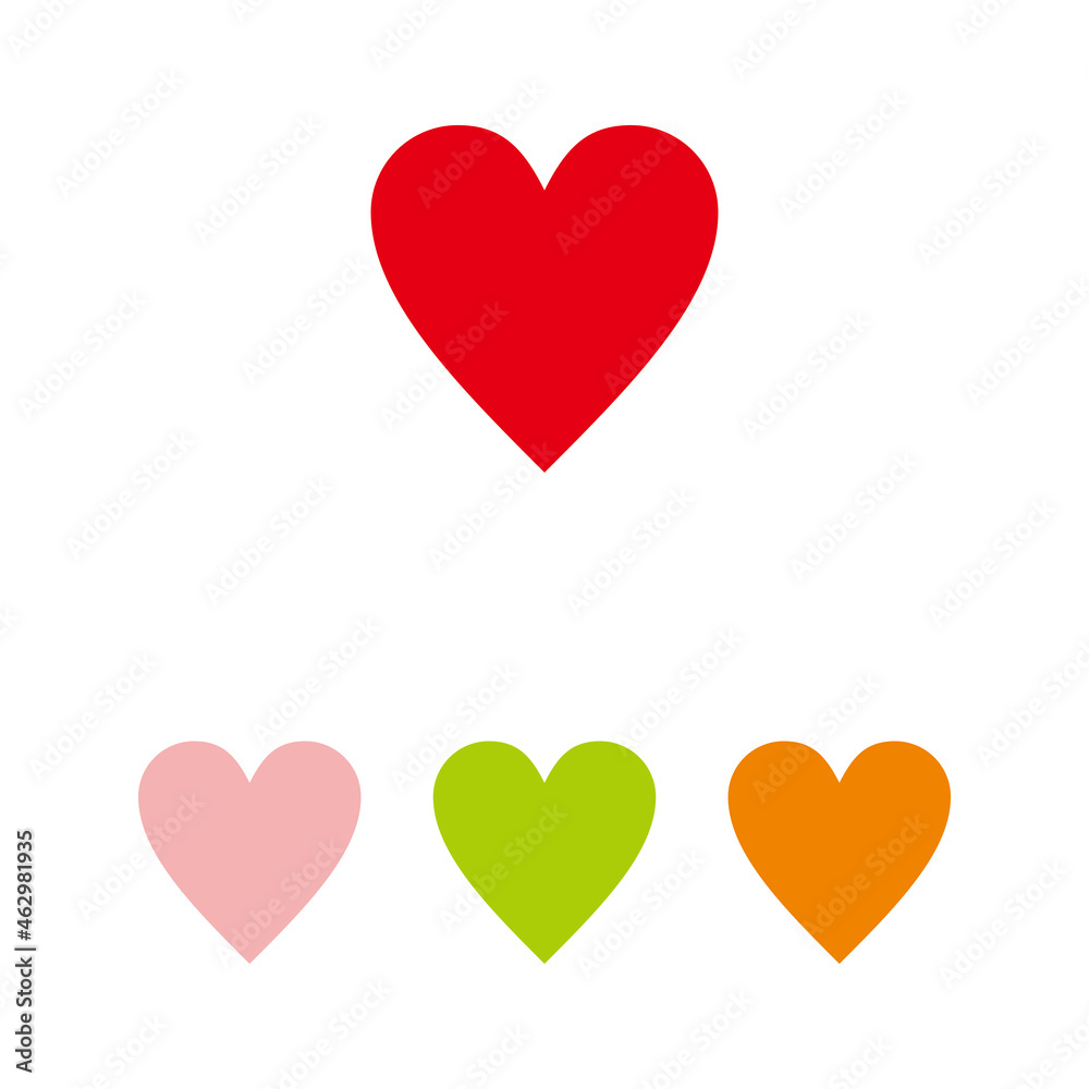 Valentine heart symbol icon vector