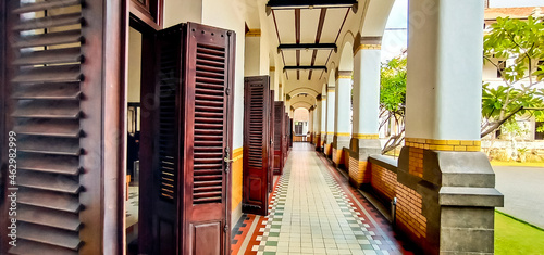 Lawang Sewu. The building of a thousand doors. Semarang, Central Java, Indonesia