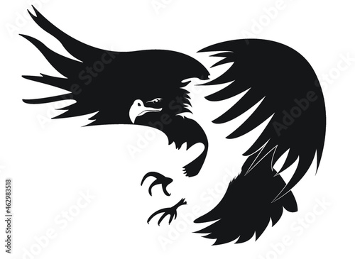 eagle tattoo vector